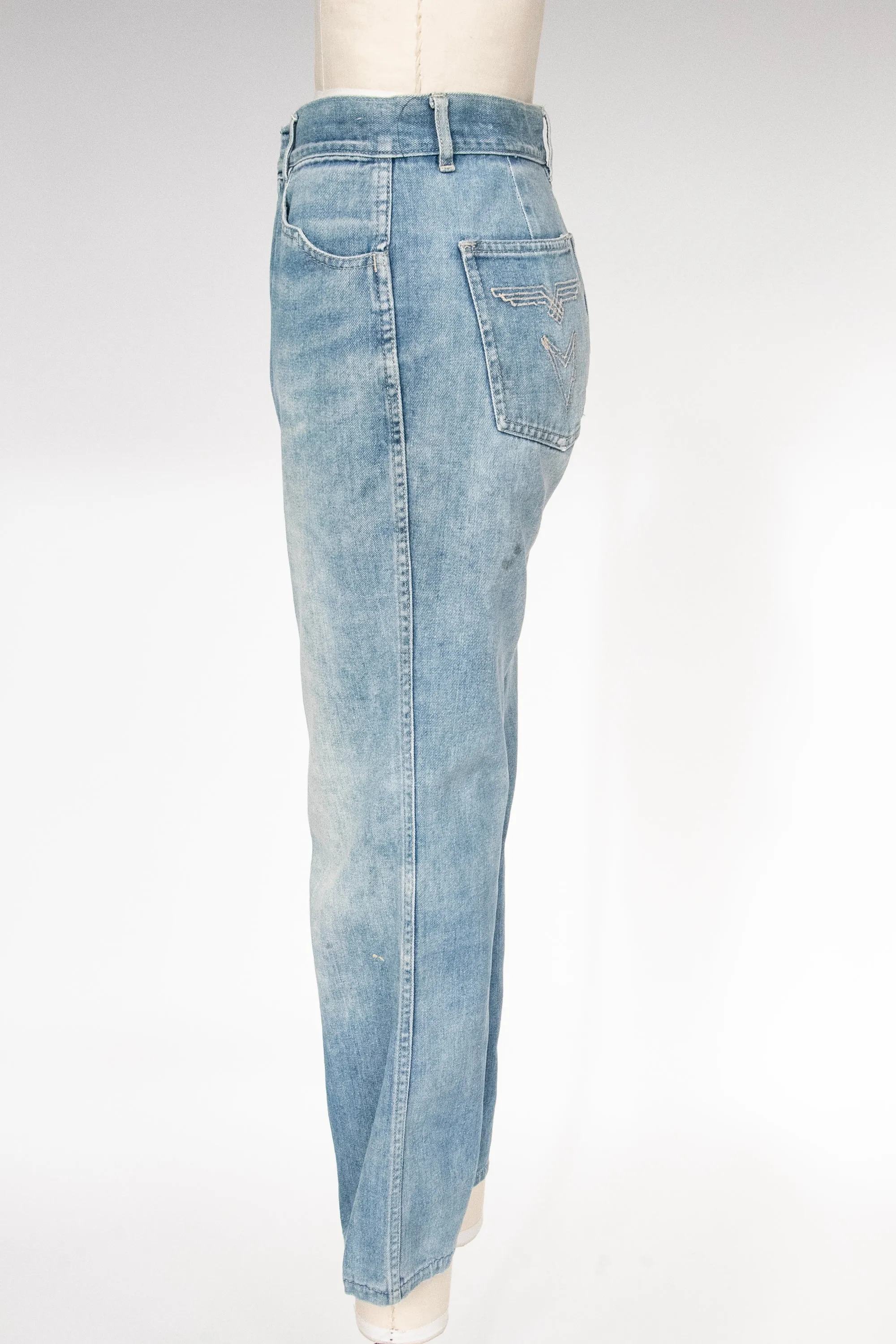 1970s Jeans Cotton Denim 29" x 27"