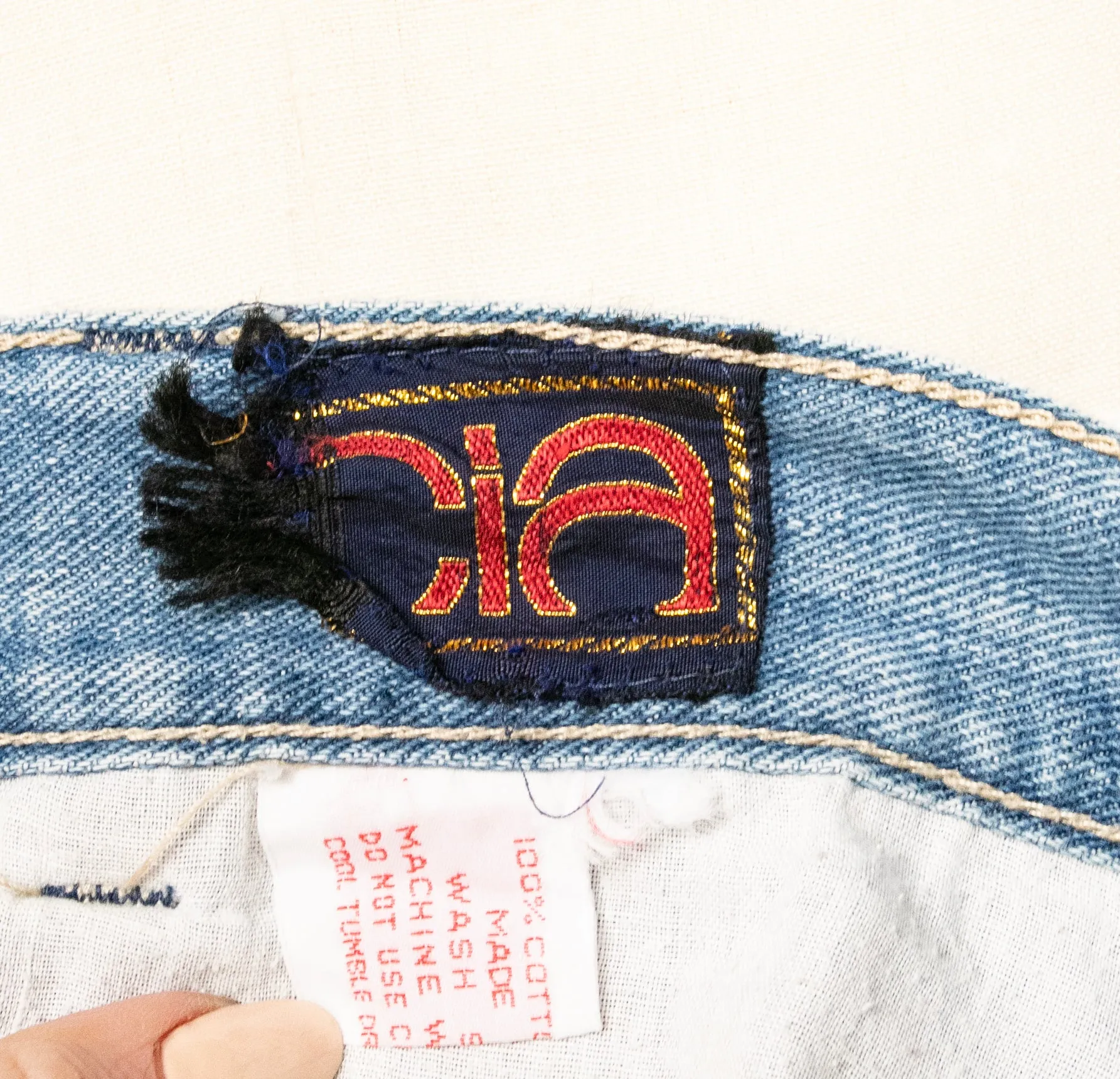 1970s Jeans Cotton Denim 29" x 27"