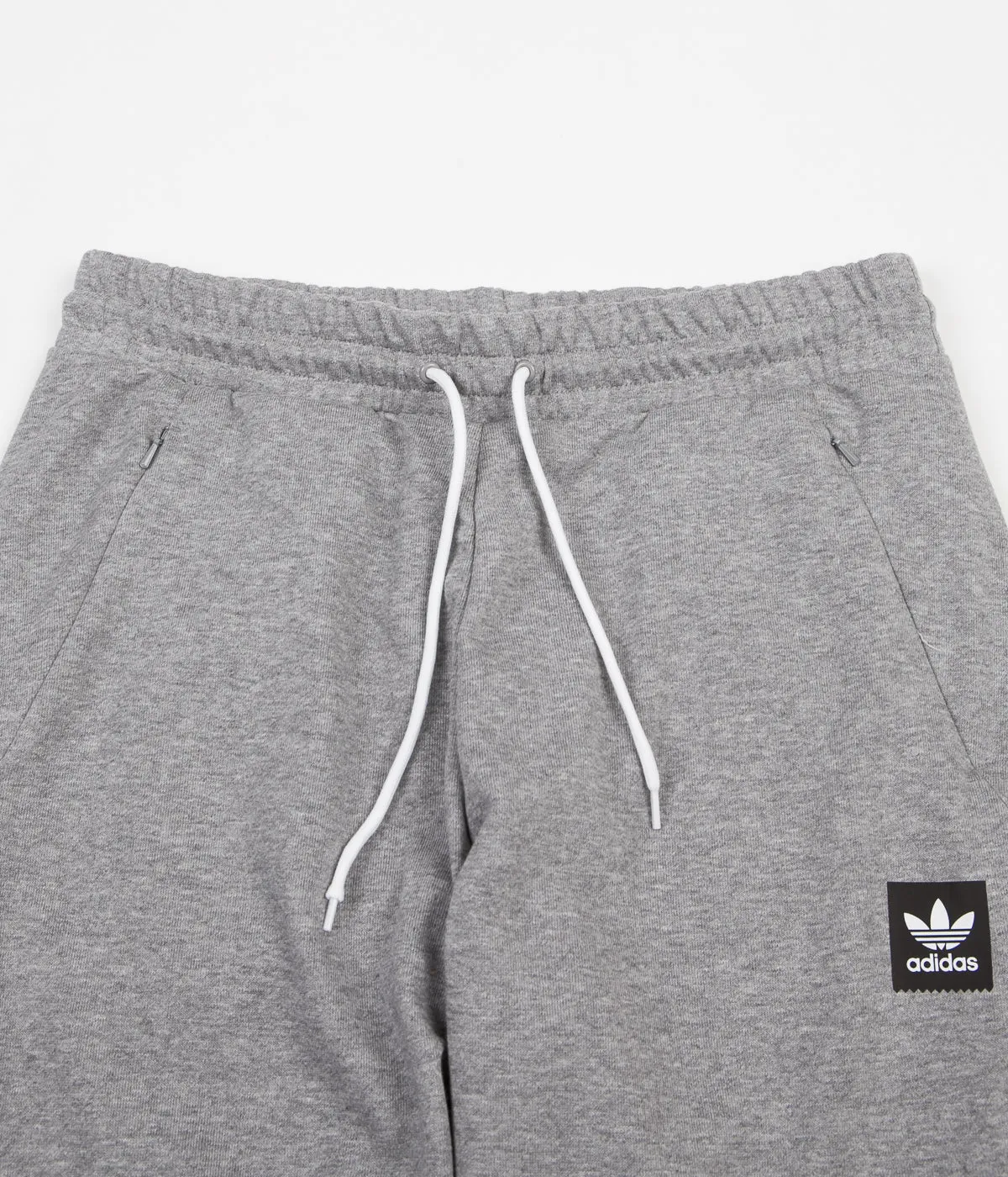 Adidas Insley Sweatpants - Medium Grey Heather / White