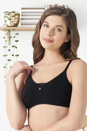 All Day Pretty Non-padded Non-wired Support Bra - Black