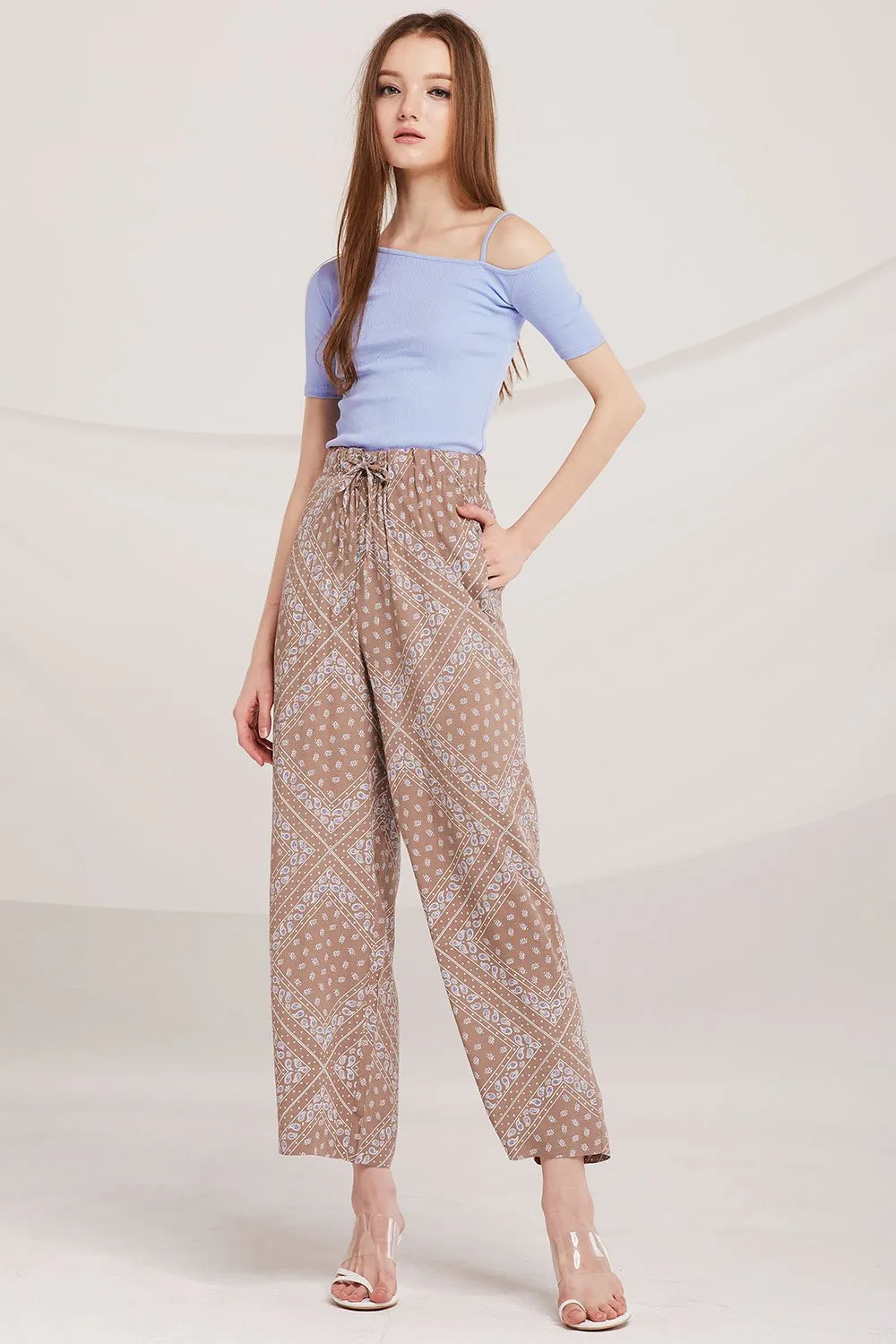 Alora Boho Print Palazzo Pants