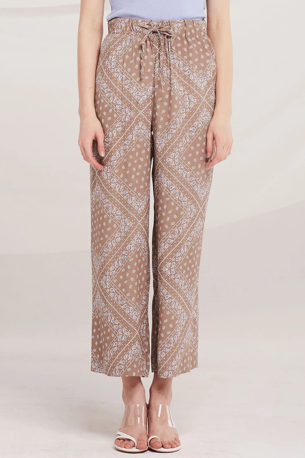 Alora Boho Print Palazzo Pants