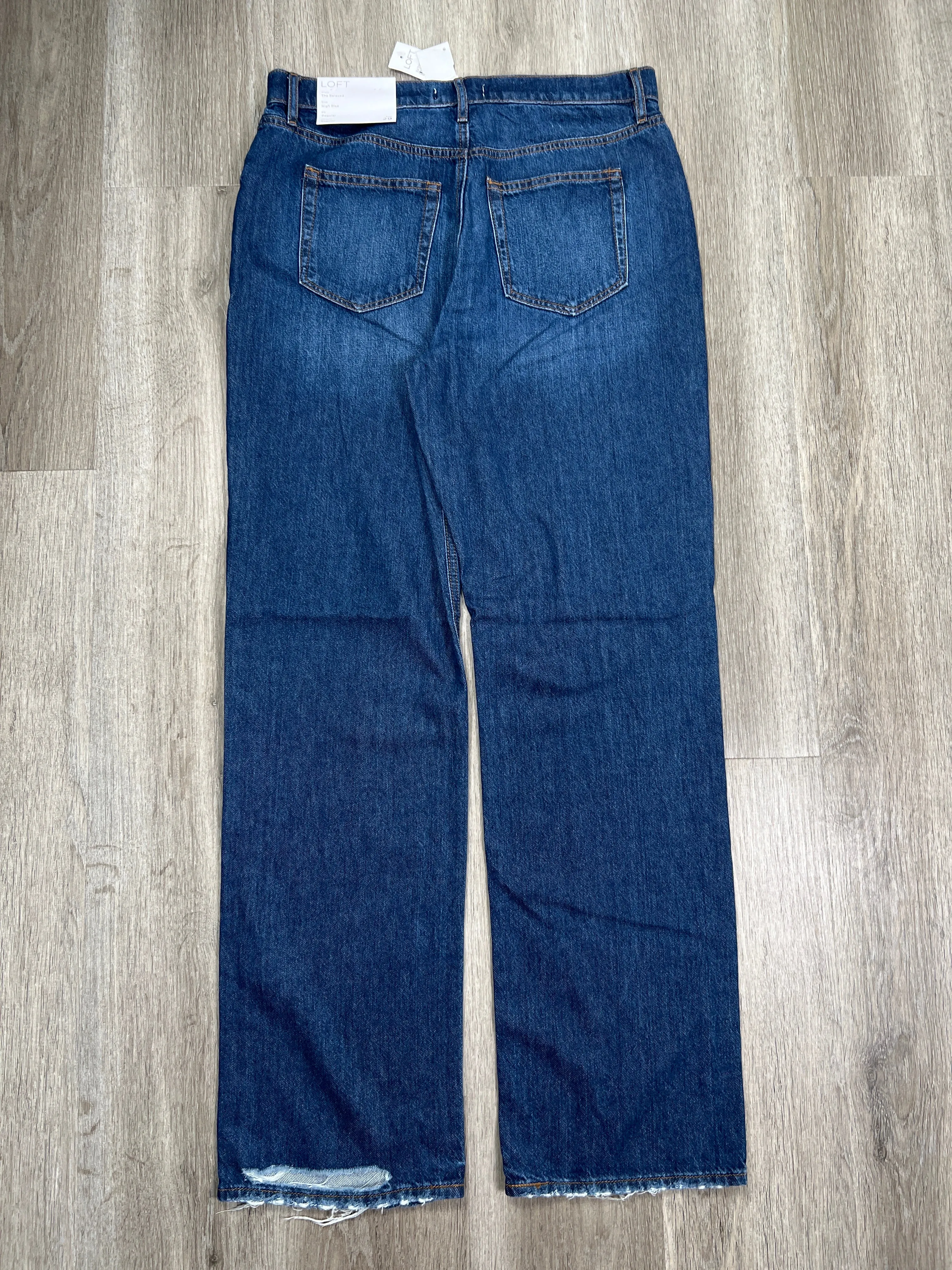 Blue Denim Jeans Boyfriend Loft, Size 8