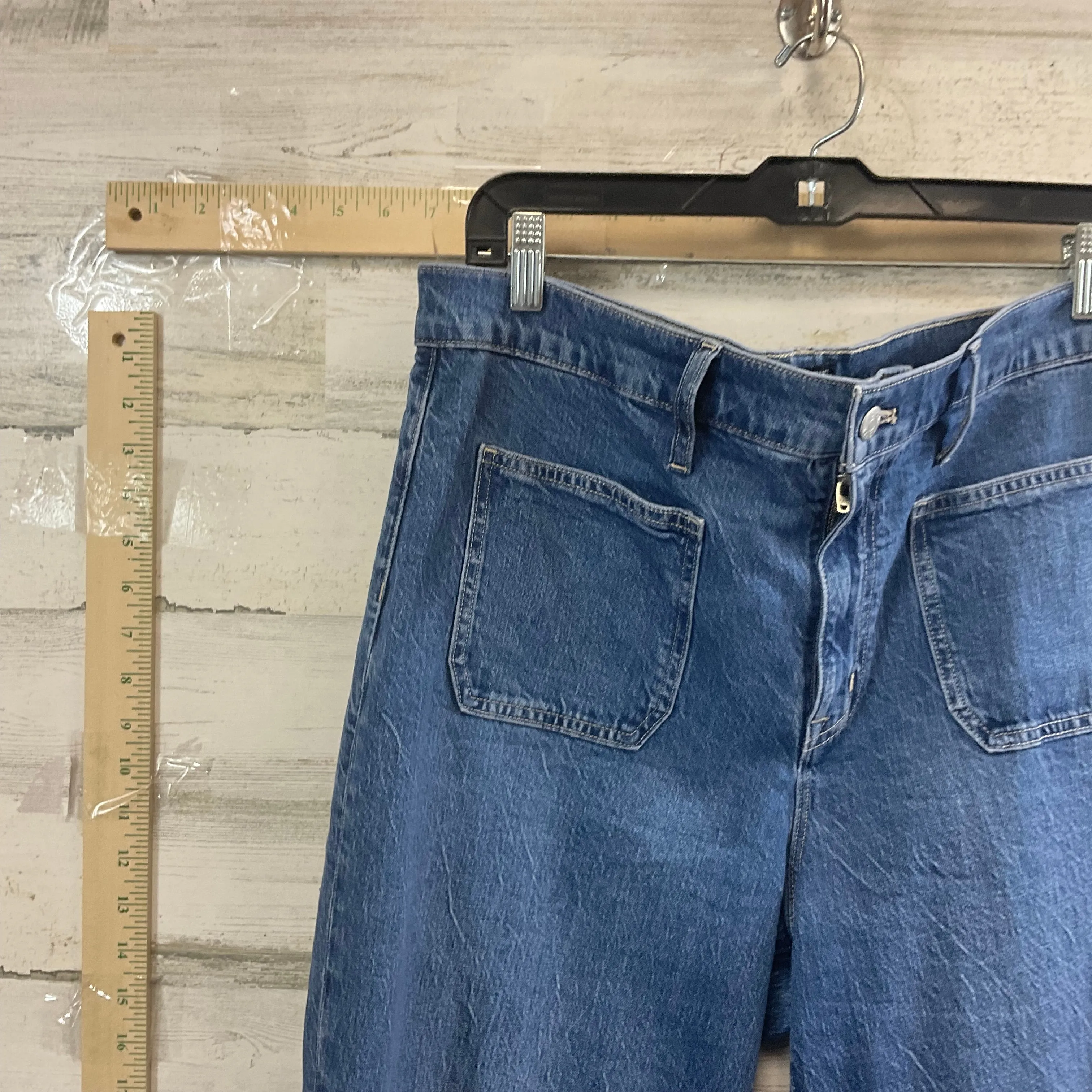 Blue Denim Jeans Wide Leg J. Crew, Size 8