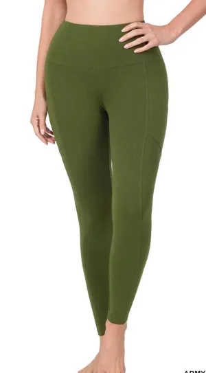 Bottoms- Army Green Leggings