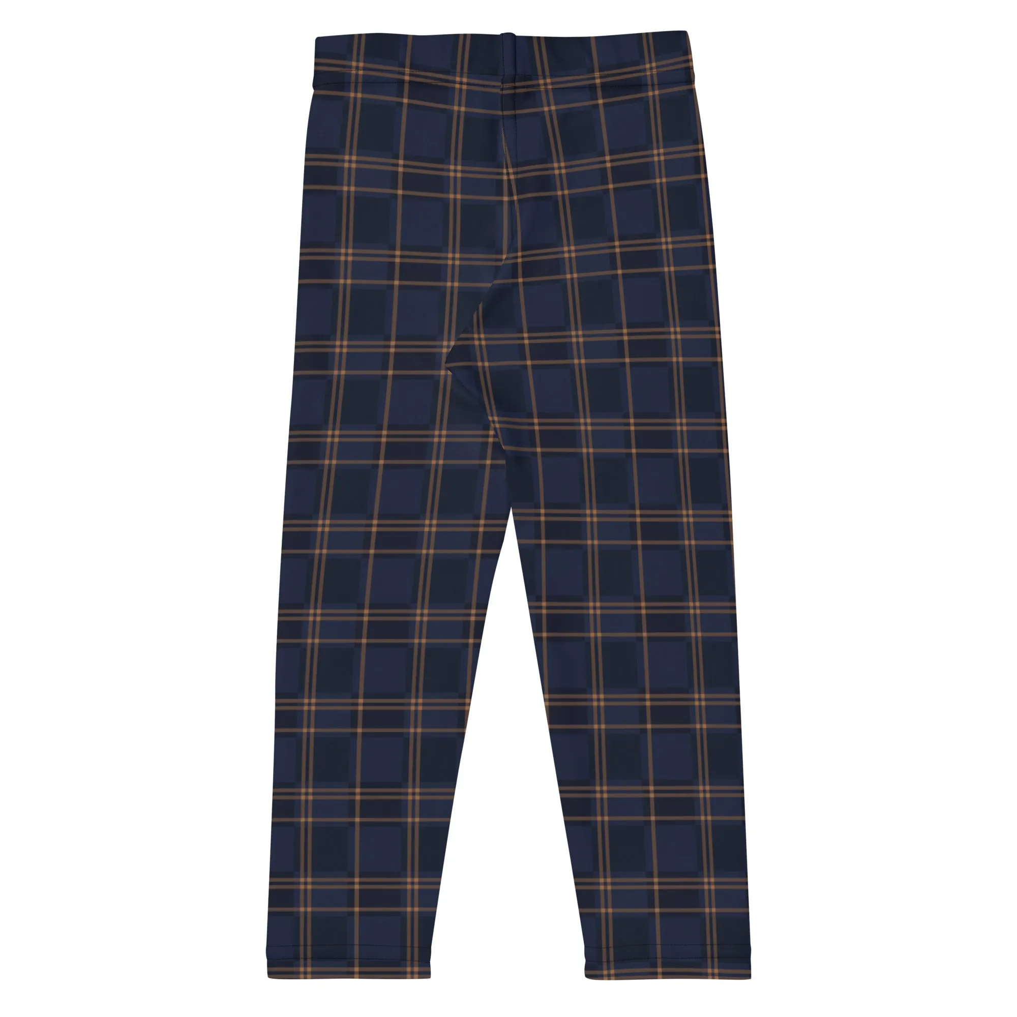 ELEVATED ESSENTIALS, THE PERFECT KID'S LEGGING VINTAGE PLAID NAVY AND BLACK