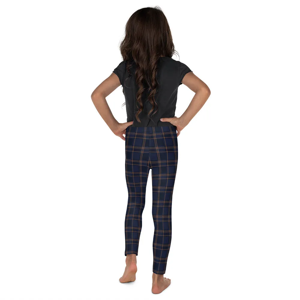 ELEVATED ESSENTIALS, THE PERFECT KID'S LEGGING VINTAGE PLAID NAVY AND BLACK