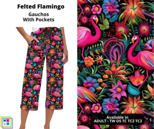 Felted Flamingo Capri Gauchos by ML&M