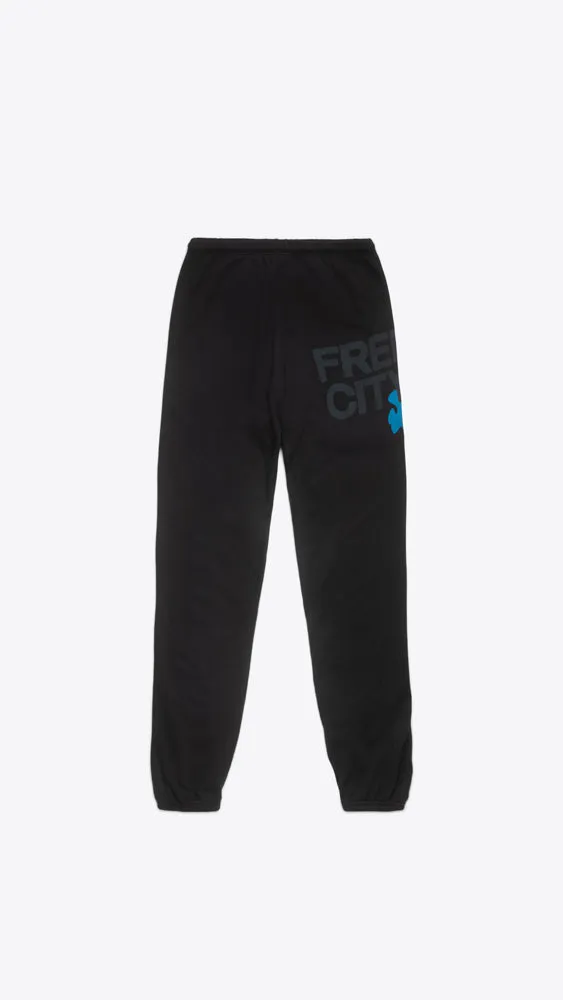 Large Sweatpant - Superblack Blue