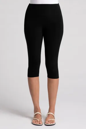 Nu Yoke Legging Capri | Black