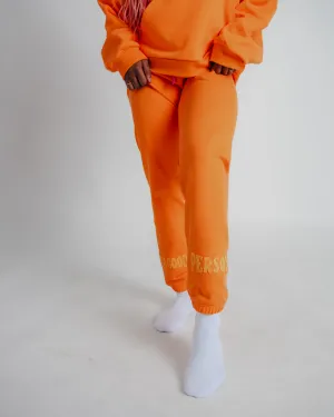 Pinched Sweatpants - Orange Sherbet