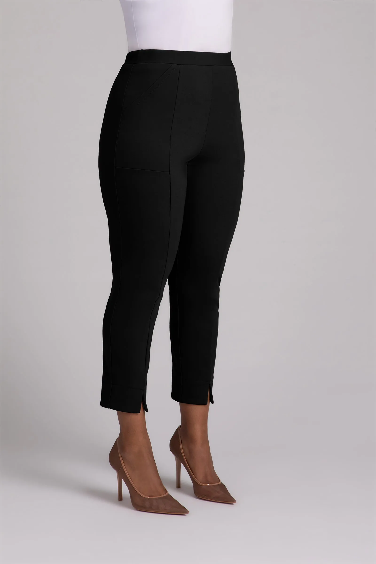 Ponte Hepburn Ankle Pant | Black