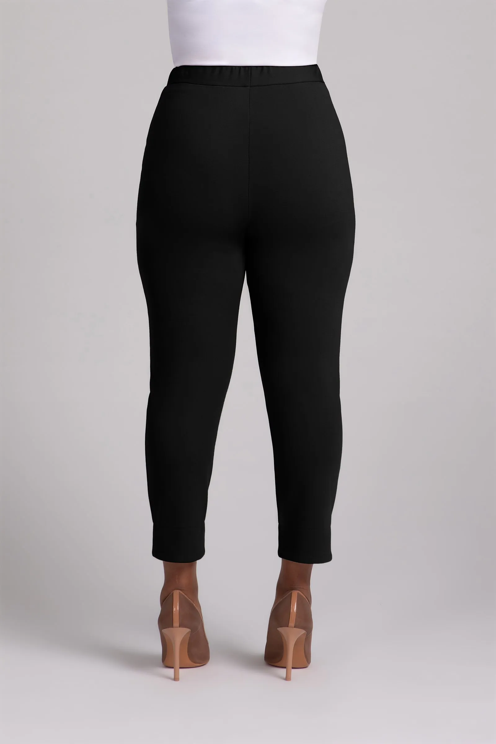 Ponte Hepburn Ankle Pant | Black