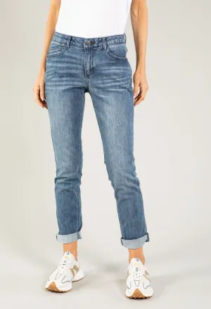 "Ab"solution® Blue Denim Girlfriend Jean