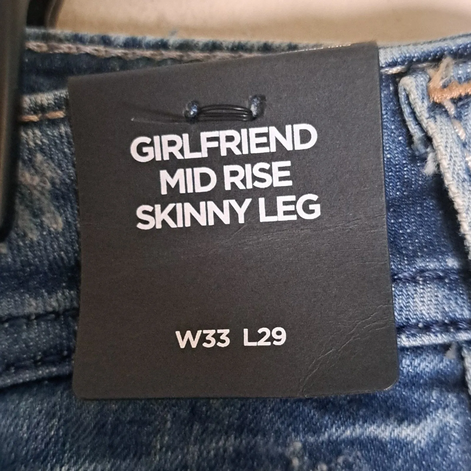 Silver Jeans Girlfriend Midrise Distressed Jeans 33