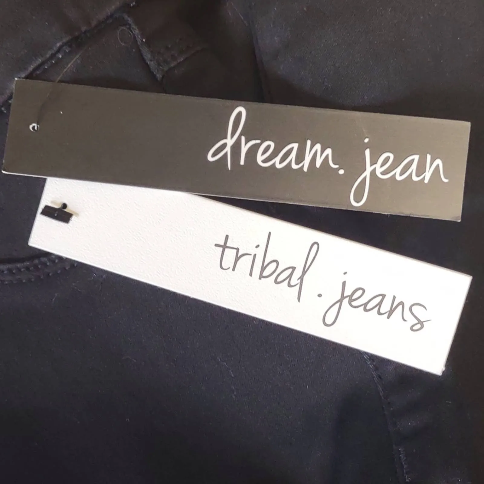 Tribal Dream Jean Pull on Skinny Ankle Jegging Jeans Black